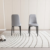 A set of 2 dining chair, modern style chair made of high-quality PU Leather fabric with thick soft 55056687