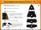 8 FT Pre-lit Artificial Christmas Tree, Hinged Xmas Pine Tree with 1450 Branch Tips, 550 Lights and 45666299
