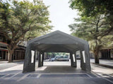 10x20ft gazebo party tent heavy duty canopy carport outdoor portable garage grey 65721840