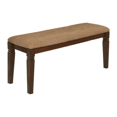 ZUN Transitional Style Dining Furniture 1pc Bench Wooden Frame Espresso Finish Fabric Upholstered Seat B011131719