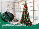 7 FT Fully Decorated Pre-lit Christmas Tree, Pop Up Artificial Xmas Tree with 200 Warm Lights Remote 44326219