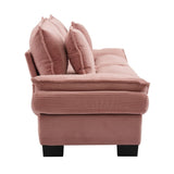 Corduroy Sofa Sleeper Couch Loveseat Sofa with Pillows Comfy Upholstered Deep Seat Sofa for W676P227339