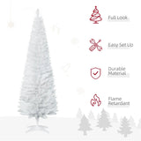 6 foot white Christmas tree with bracket 79075083