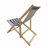 populus wood sling blue Stripe Broad blue Stripe folding chaise lounge 92102208