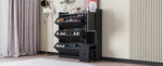 ZUN Versatile Shoe Cabinet with 3 Flip Drawers, Maximum Storage Entryway Organizer with Drawer, Free 18531809