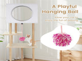 Multi-Level Cat Tree with 2 Scratching Pads, Dual-Door Cat Condo & Anti-Tipping Kit for Indoor Cats 72838167