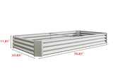 Raised Garden Bed Outdoor, 631ft , Metal Raised Rectangle Planter Beds for Plants, Vegetables, and 57393936