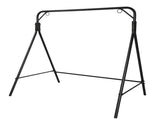 176*128*180cm Flat Top 250kg Garden Iron Swing Frame Black 76269217