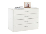 Modern Simple 4-Drawer Dresser White 52846176