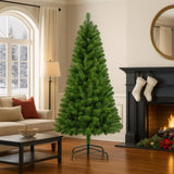 7FT Unlit Artificial Christmas Tree 775 Tips, Full PVC Branches, Classic Green Holiday Tree 02491292