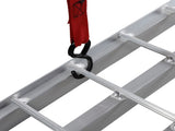 7.5ft 2pcs Heavy Duty Four-section Aluminum Arched ATV UTV Ramps Silver 48101544