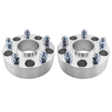 ZUN 2pcs Professional Hub Centric Wheel Adapters for Dodge Ram 1500 Durango Dakota 2002-2013 Silver 74533893