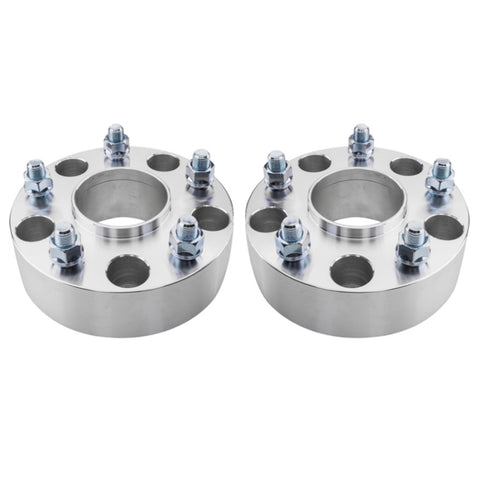 ZUN 2pcs Professional Hub Centric Wheel Adapters for Dodge Ram 1500 Durango Dakota 2002-2013 Silver 74533893