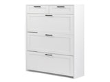 3 drawers, 2 lifters, top panel, shoe cabinet, particleboard, 80*25*120cm, white 77015694