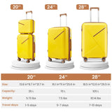 Luggage Sets 4 Piece, Expandable Lightweight Suitcase with 4 Double 360 Degrees Mute 16337319