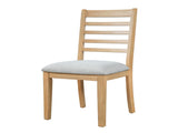 2-Piece Farmhouse Dining Chairs Set, Upholstered Dining Chairs with High Ladder Back, Classic N752P436724N