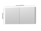 36'' W x 26'' H Surface Frameless Mirror Medicine, Beveled Mirror Edges Bathroom Medicine W2287P249504