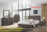 Contemporary Grey Finish Unique Queen Size Bed 1pc Bedroom Furniture Unique Lines Headboard Wooden B011P155467