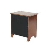 Selma Nightstand With 2 Drawers Storage In Cherry Finish SR014277