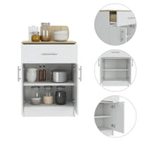 Oxford Pantry Cabinet, One Drawer, One Double Door Cabinet With Two Shelves B128P148780