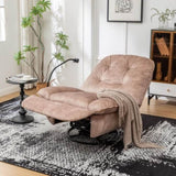 Natural brown recliner, reclining lazy mobile phone holder, large and comfortable reading W1170P183282