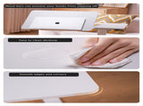(UPGRADED) Overbed Bedside Desk, Mobile Rolling Laptop Stand Tilting Overbed Table with Wheels, W2641P368240