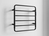 Black 18.7" Heated Rack for Bathroom,Wall Mounted with Intelligent Touch Screen Timer, 6-Bar 61881473