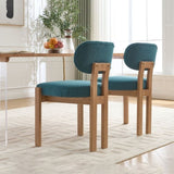 Wooden Dining Chairs Set of 2, Modern Fabric Upholstered Dining Room Chair Kitchen Chairs, Farmhouse W3244P316082