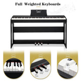 ZUN GDP-104 88 Keys Full Weighted Keyboards Digital Piano with Furniture 73010645