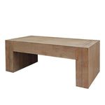 ZUN Natural Wood Living Room Table Versatile Tea Table ,Rustic Wood Coffee Table W2729P199001