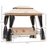 3-Seat Patio Swing Chair 20582925