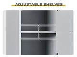 Gray particleboard with melamine veneer and MDF grid vacuum forming, 30*28*170cm, two doors and two 52471104