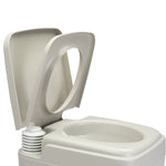 ZUN 10L Portable Removable Flush Toilet with Double Outlet 18275673