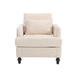COOLMORE Wood Frame Armchair, Modern Accent Chair Lounge Chair for Living Room,Tufted Club Chair, W395P151902