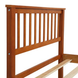 Wood Platform Bed with Headboard and Footboard WF191767AAL