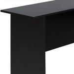 ZUN L-Shaped Wood Right-angle Computer Desk with Two-layer Bookshelves Black 84545998