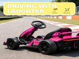 Pink 24V Electric Go Kart, 7.5 MPH, Adjustable Seat, Safe Slow Start for Kids 87915791