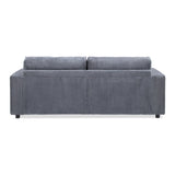 Goliath 86" Oversized Double Chaise Lounge Sofa Bed Carbon Gray Corduroy B2719P318951