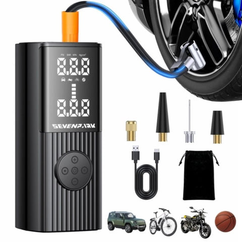 ZUN Tire Inflator Portable Air Compressor - 20000 mAh Rechargeable Air Pump -150 PSI Tire Inflation, 44261112