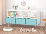 Kids bookcase with Collapsible Fabric Drawers, Children's Book Display, Toy Storage Cabinet 15986416