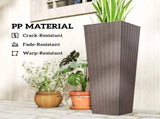 Set of 2 Plastic Flower Pots 29700264