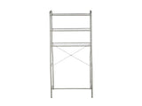 Over-the-Toilet 3-Shelf Steel Storage Unit with Liners, Satin Nickel 01678212