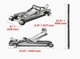 2.5 Ton Low Profile Floor Jack, 3.35"-14.96" Lifting Range 38618150