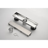 12 Inches Linear Shower Drain, Included Hair Strainer and Leveling Feet W2287P146729