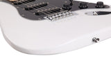 GST Stylish Electric Guitar Kit with Black Pickguard White 34506493