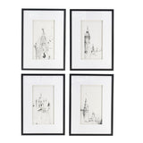Set of 4 Architecture Wall Art Prints, Home Decor Art for Living Room Dining Room Entryway, 20" x W2078130255