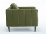 Accent Chair for Living Room, Velvet Comfy Single Sofa Chair Mid-Century Modern Armchair with 1 32033954