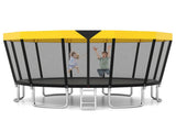 16FT Outdoor Trampoline with 360&deg Safety Enclosure Net, Family Recreational Trampoline for 75709148
