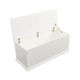 Storage Chest Trunk, Lift Top Wood Box for Entryway Bench Organizer Home Furniture, White W1806104457