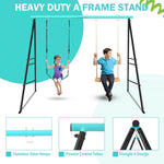 ZUN Swing Stand Frame,Swing Set Frame for Both Kids and Adults,500 Lbs Heavy-Duty Metal A-Frame Backyard 69258151